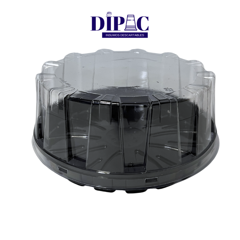 Tortera G32A Redonda Base Negra (22x9,3cm) x 1u
