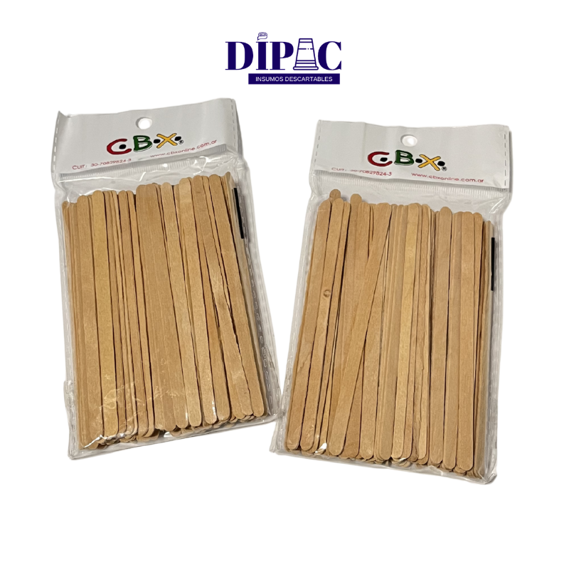 Agitadores de Madera CBX 110mm 10 x 100u