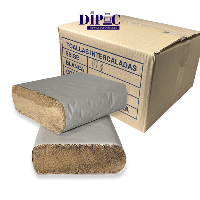 Toallas Intercaladas Beige ECO x 2500u