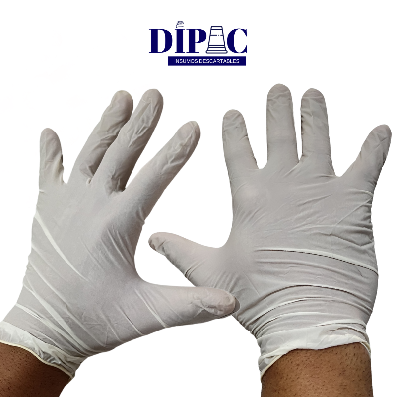 Guantes Descartables de Látex x 100u