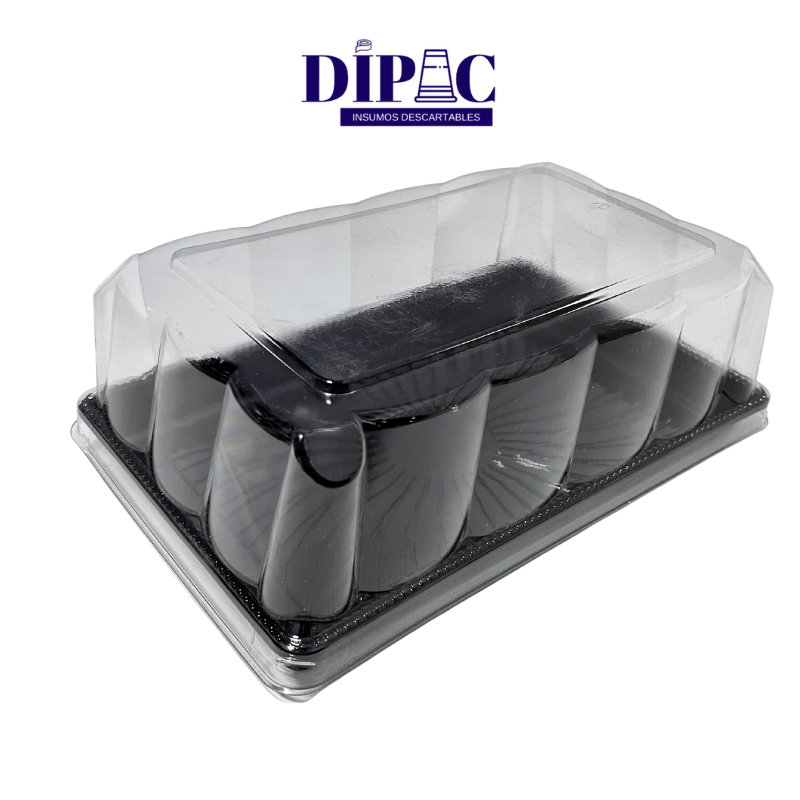Tortera G71S Rectangular Base Negra 24,7x16x8,5cm x 1u