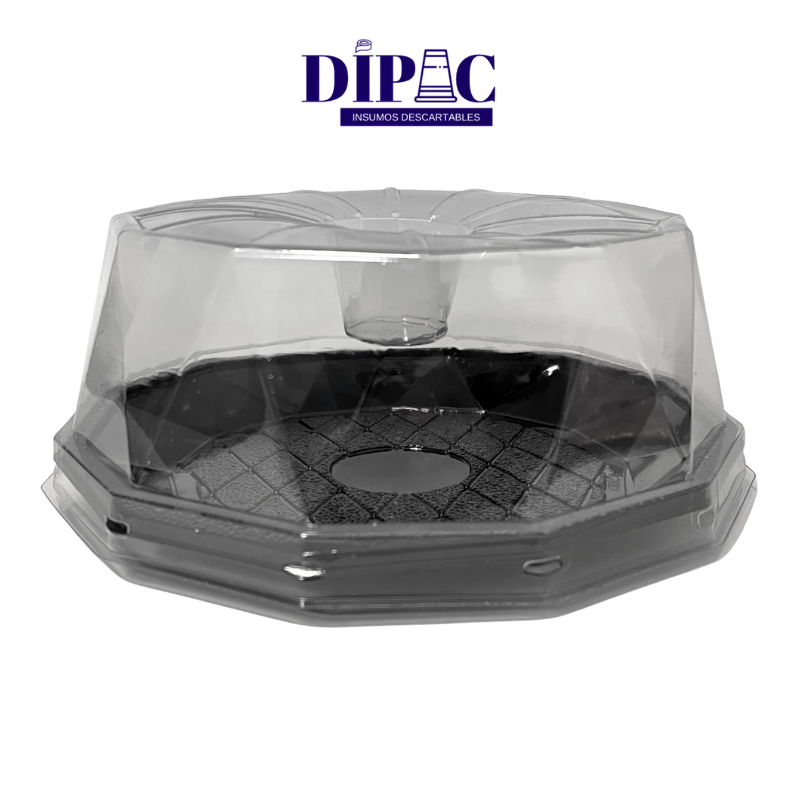 Tortera G32DE Redonda Base Negra (23,3x8,6cm) x 1u