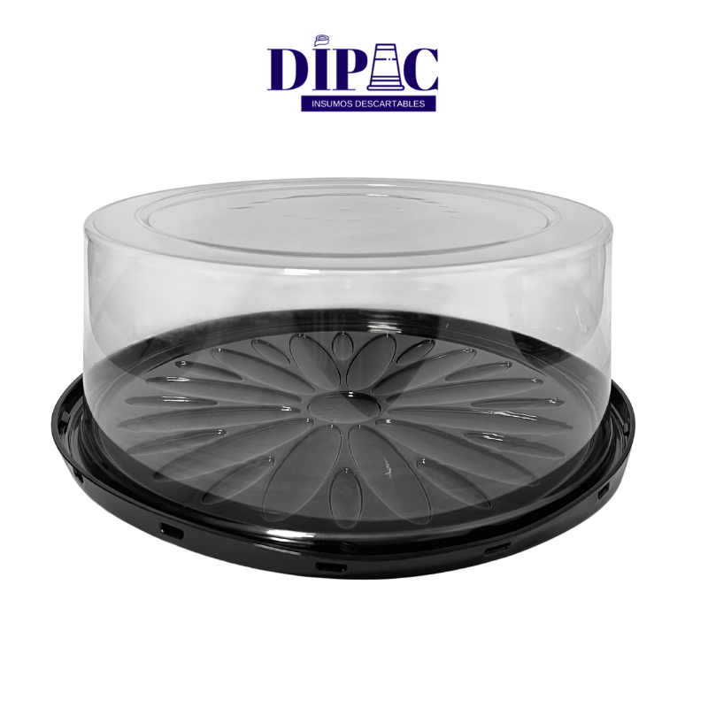 Tortera G56CT Redonda Base Negra (29,5x10,8cm) x 1u
