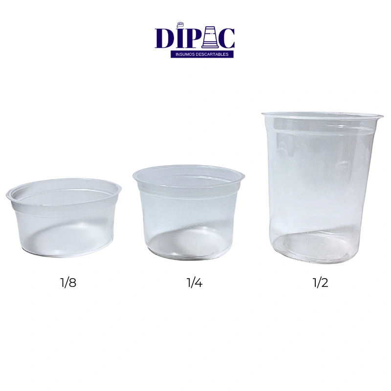 Potes Transparentes DIXIE x 100u