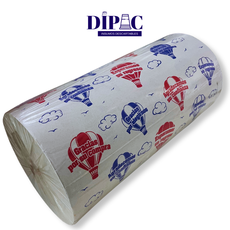 Bobina de Papel Impresa Sulfito "Gracias por su Compra" x Kg