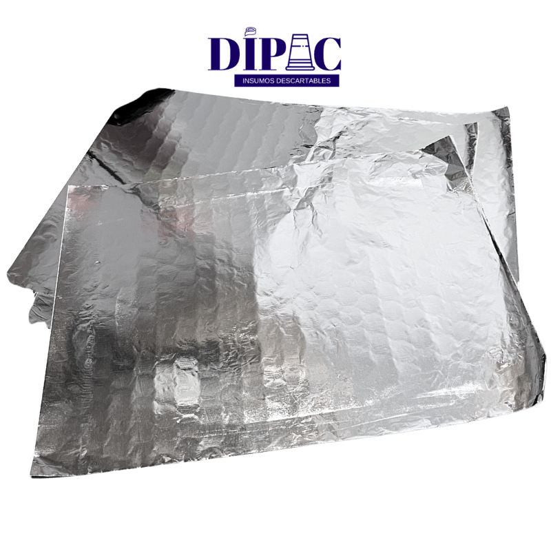 Papel de Aluminio Liso 30x40cm x 500u