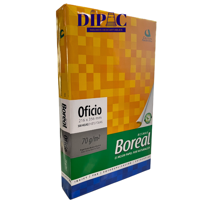 Resma de Papel Oficio BOREAL 70grs x 1u