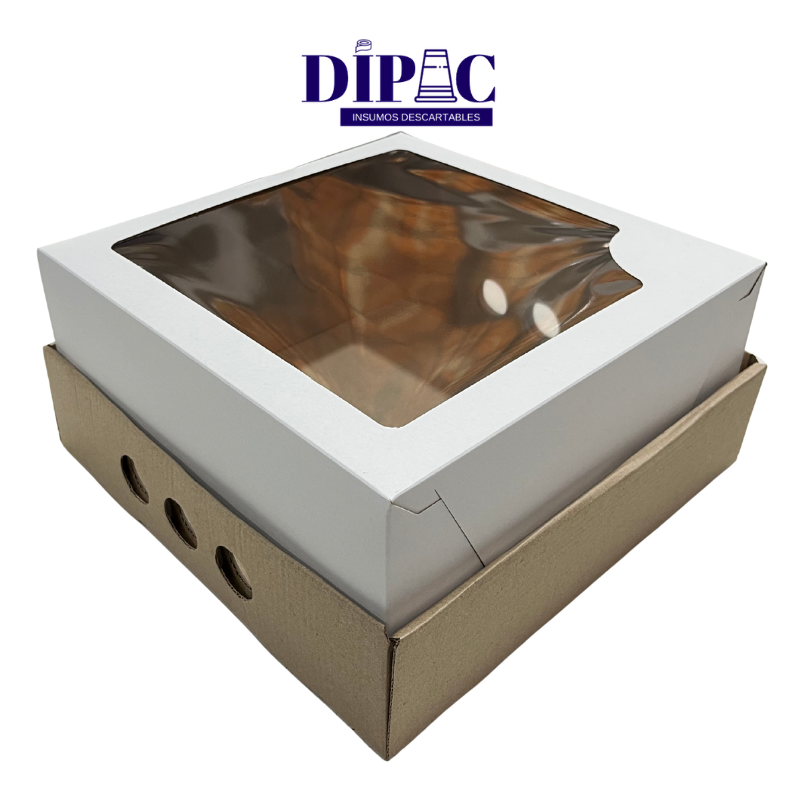 Caja con visor 25x25x12cm Base Micro x 1u