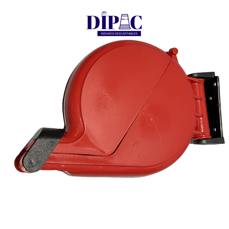 Dispenser Plastico Rojo para Rollos de Numeros Para Turnos x 1u