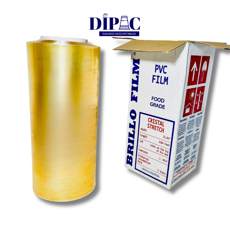 Rollos de Film PVC BRILLO x 1000m