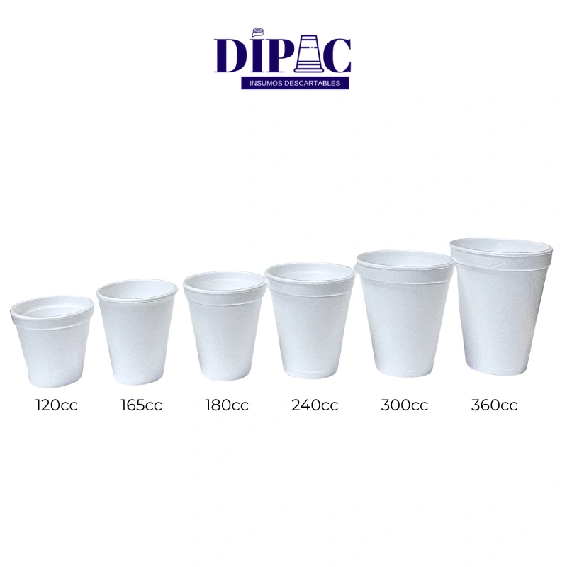Vasos Térmicos de Telgopor EMPOLEX x 100u