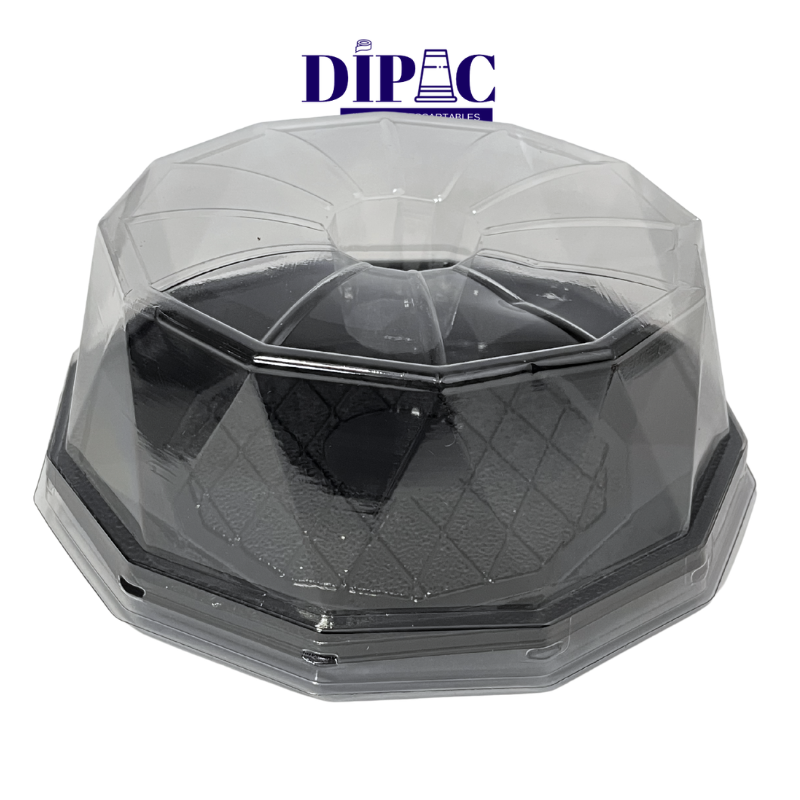 Tortera G32DE Redonda Base Negra (23,3x8,6cm) x 1u