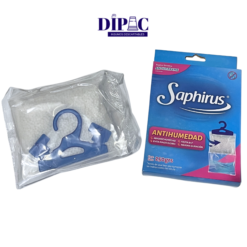 Antihumedad Saphirus con percha 250grs x 1u