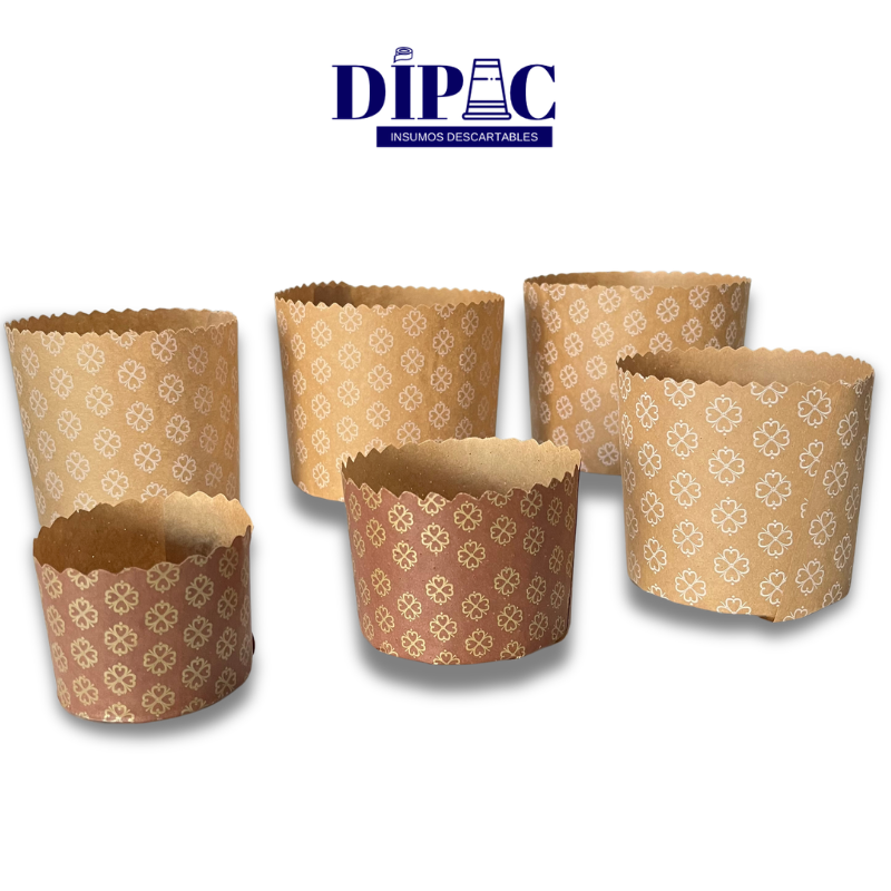 Moldes de Papel para  Pan Dulce Impresos x 100u