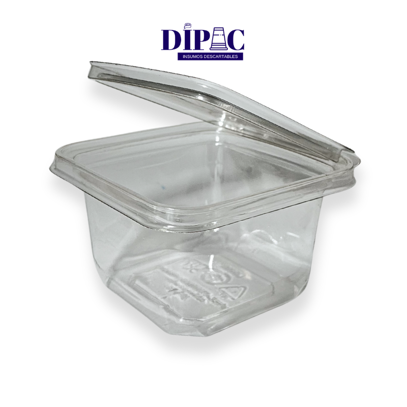 Potes Cuadrados Transparentes LK390 x 100u