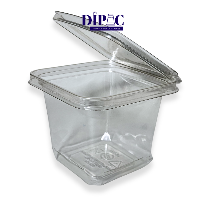 Potes Cuadrados Transparentes LK500 x 100u