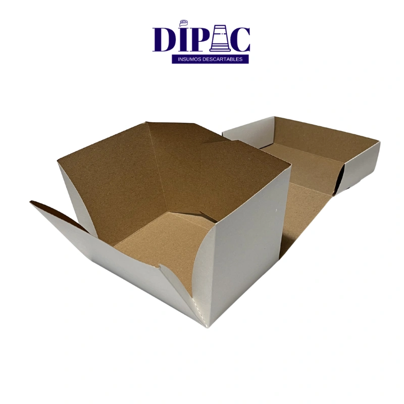 Caja Desarmable de Cartulina Blanca 15x11x11cm x 1u
