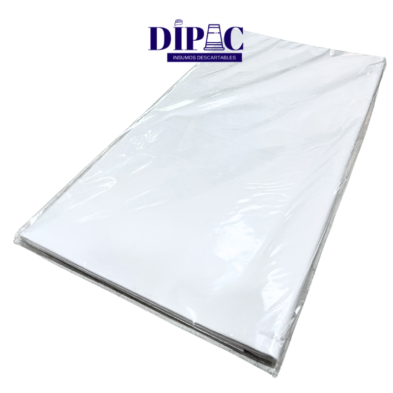 Papel Seda Parafinado Blanco Liso 25x40cm x 1000u