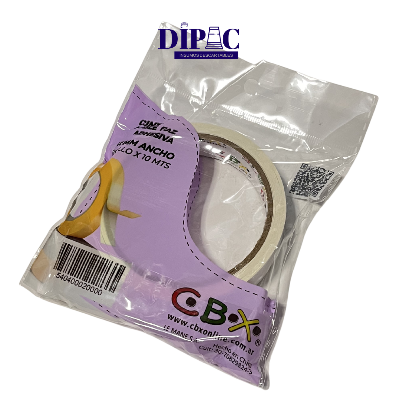 Cinta Doble Faz transparente CBX 18mm x 10mts x 1u