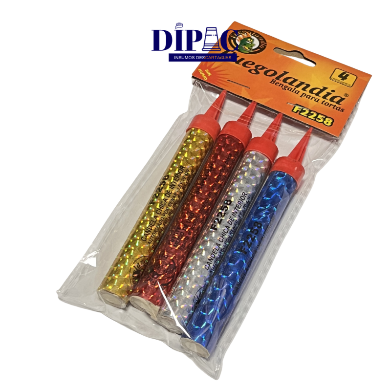 Bengalas para Eventos Colores Surtidos x 4u