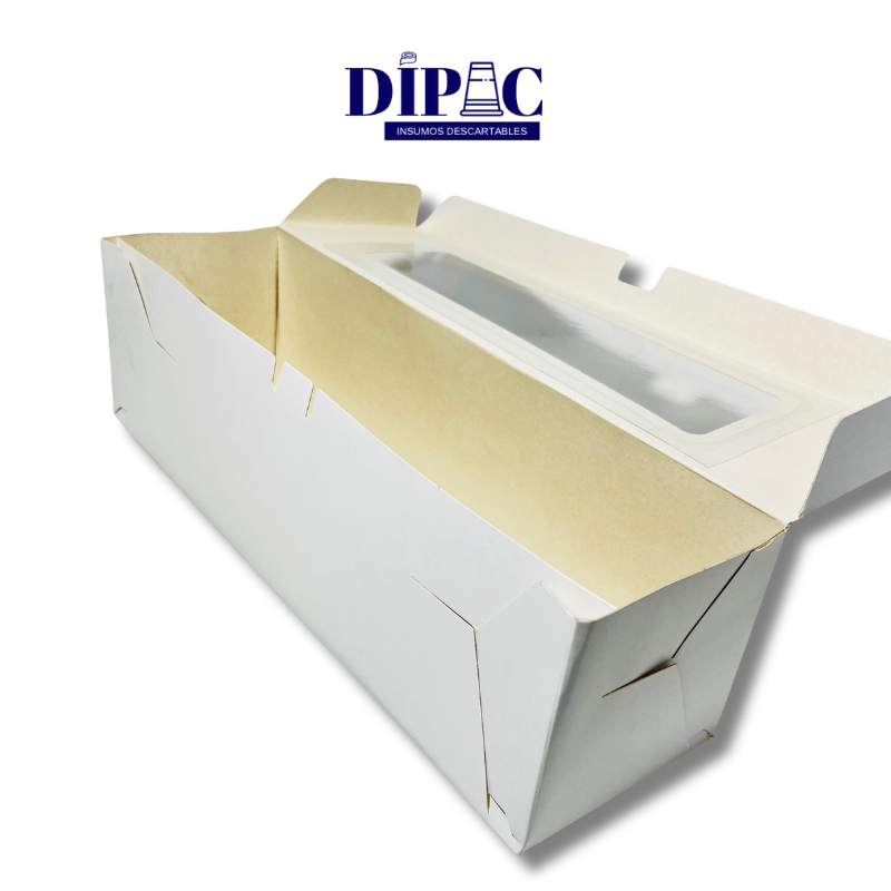 Caja con visor 30x8,5x8,5cm para Budín x 1u