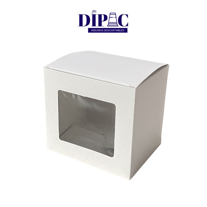 Caja con visor para Taza 12x12x9cm x 1u