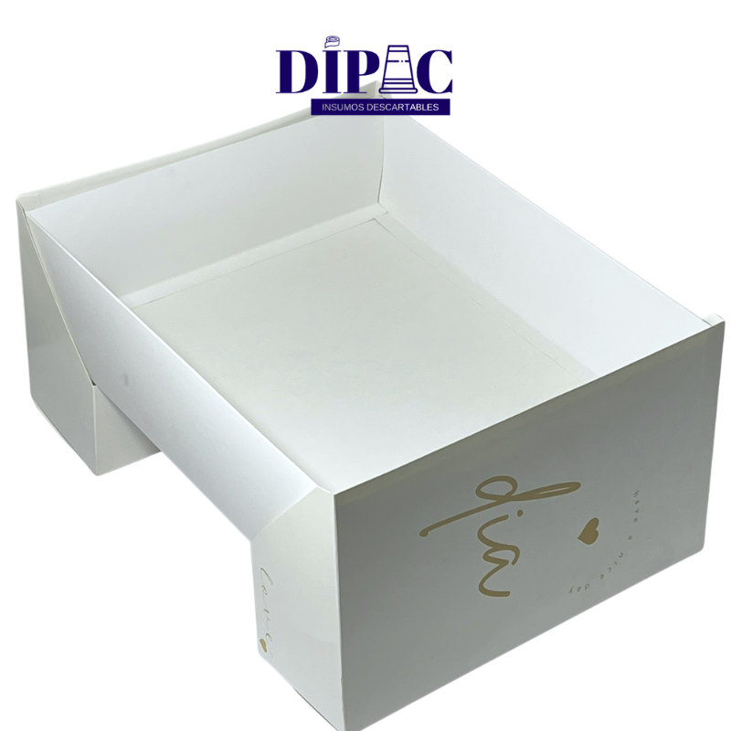 Caja - Mesa de cartulina impresa FELIZ DÍA 30,5x25,5x8cm x 1u