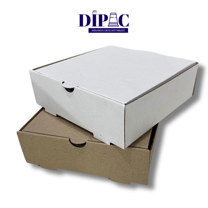 Caja Micro Blanca Delivery Chica 18,5x18,5x6,5cm x 100u