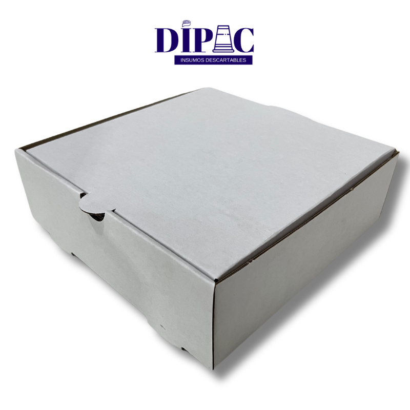 Caja Micro Blanca Delivery Chica 18,5x18,5x6,5cm x 100u