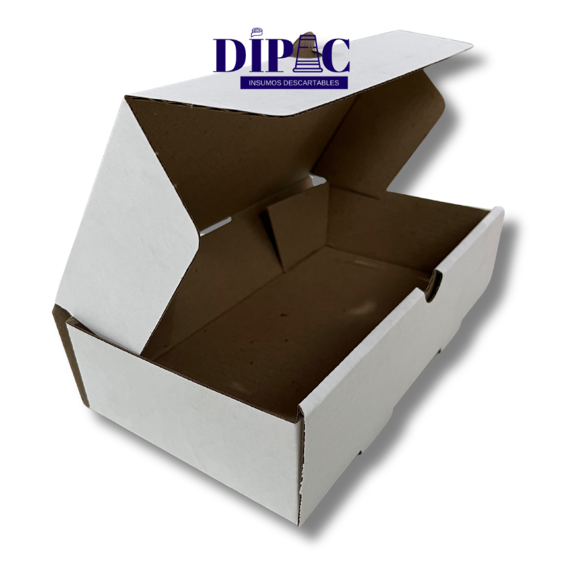 Caja Micro Blanca Delivery Mediana 25x13,5x6cm x 100u