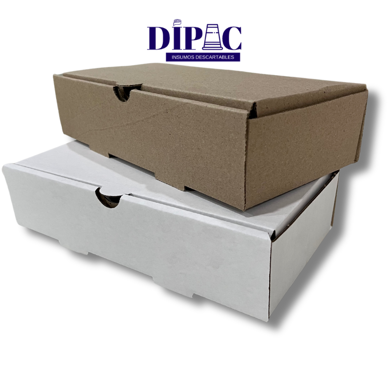Caja Micro Blanca Delivery Mediana 25x13,5x6cm x 100u
