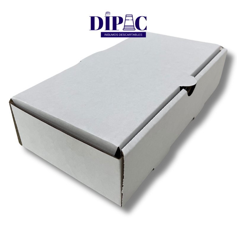 Caja Micro Blanca Delivery Mediana 25x13,5x6cm x 100u