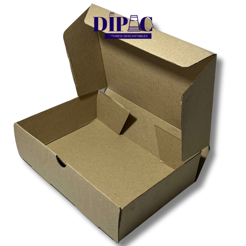 Caja Micro Marrón Delivery Intermedia 28x21,5x6,5cm x 100u