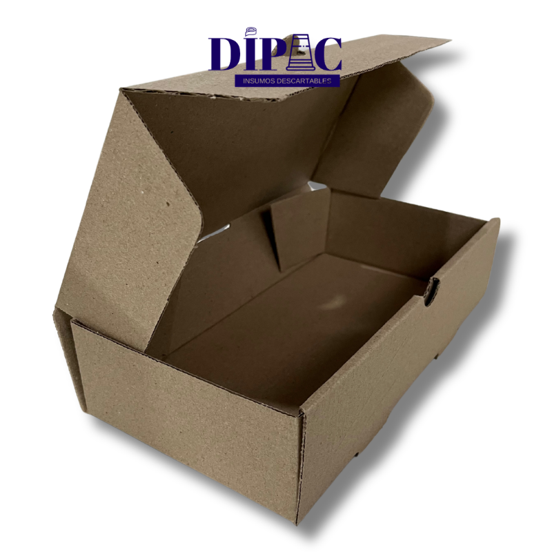 Caja Micro Marrón Delivery Mediana 25x13,5x6cm x 100u