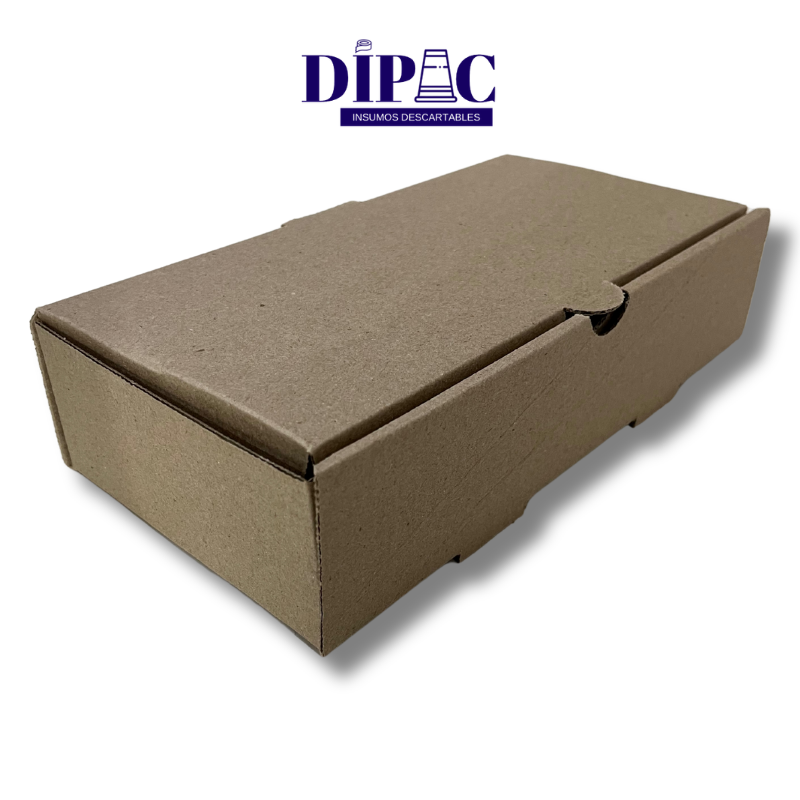 Caja Micro Marrón Delivery Mediana 25x13,5x6cm x 100u