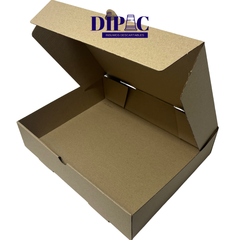 Caja Micro Marrón para Parrilla Chica 32x25x7,5cm x 100u
