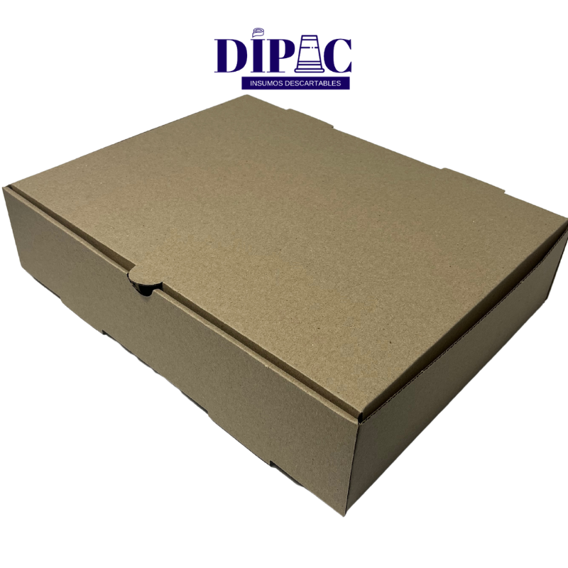 Caja Micro Marrón para Parrilla Chica 32x25x7,5cm x 100u