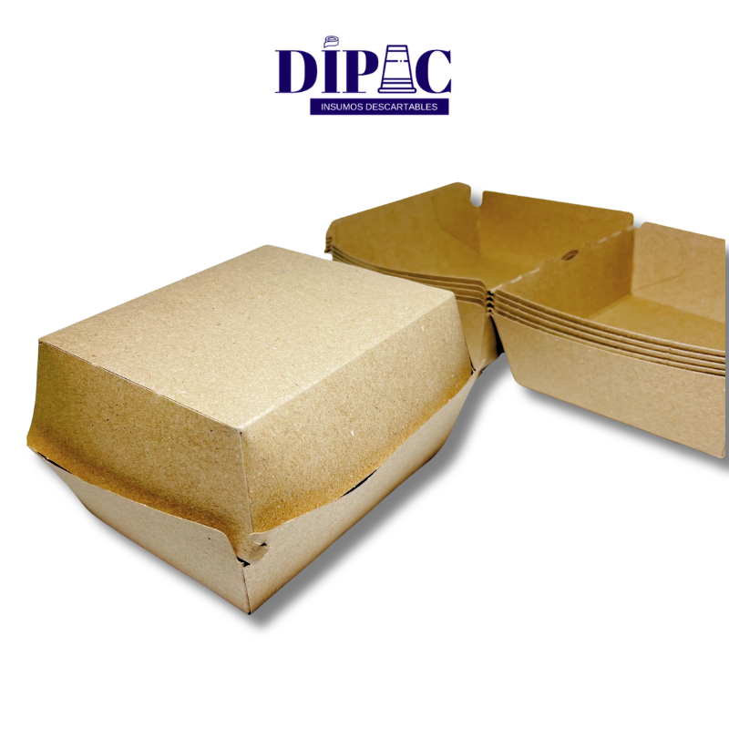 Caja para Hamburguesa Grande Clamshell x 1u