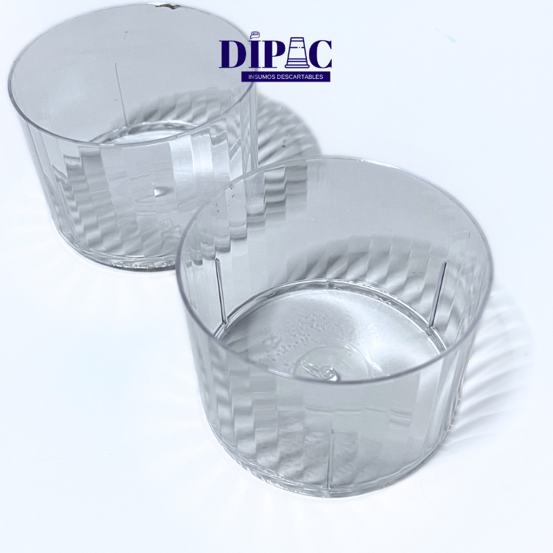 Vasos Cristal Facetado para Wisky 200cc x 10u
