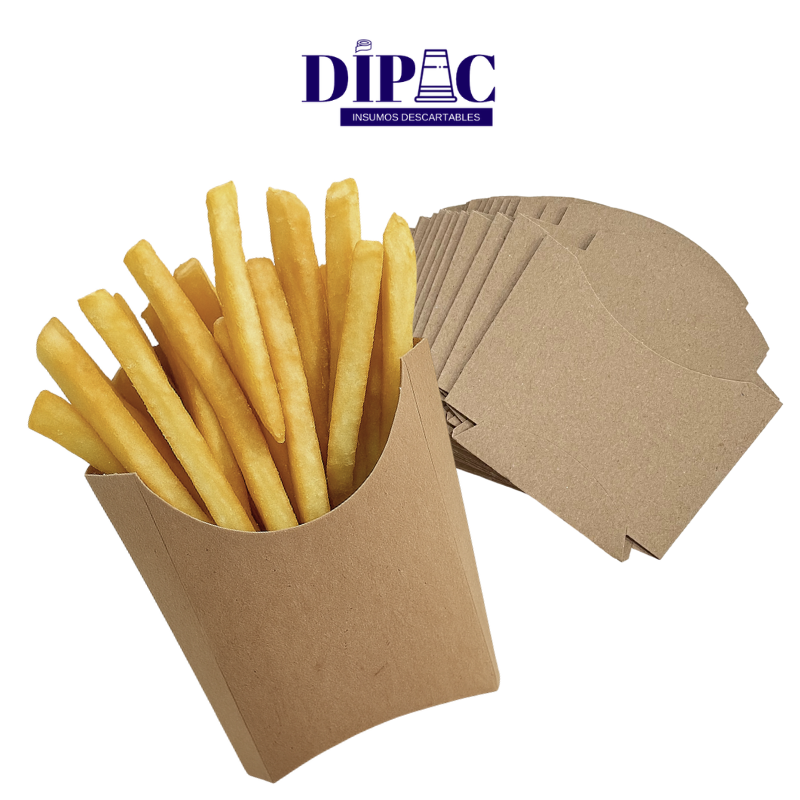 Estuches de Cartón Mediano para Papas Fritas x 1u