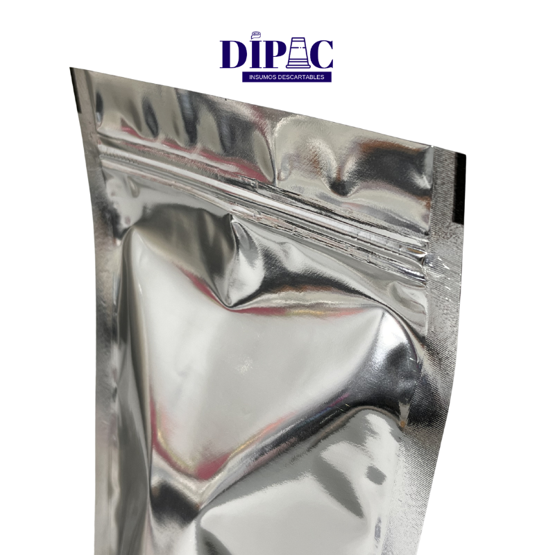Bolsas Metalizada DOYPACK con cierre Zipper x 1u