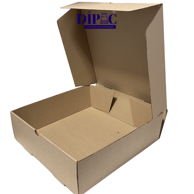 Caja Micro Marrón Grande (32,5x32,5x10cm) x 100u