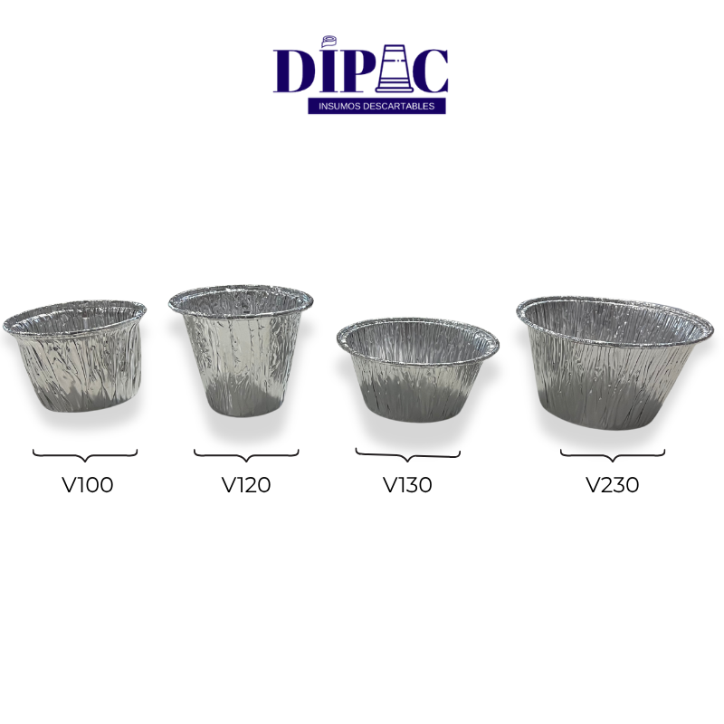Flaneras - Vasos Descartables de Aluminio V120 x 100u