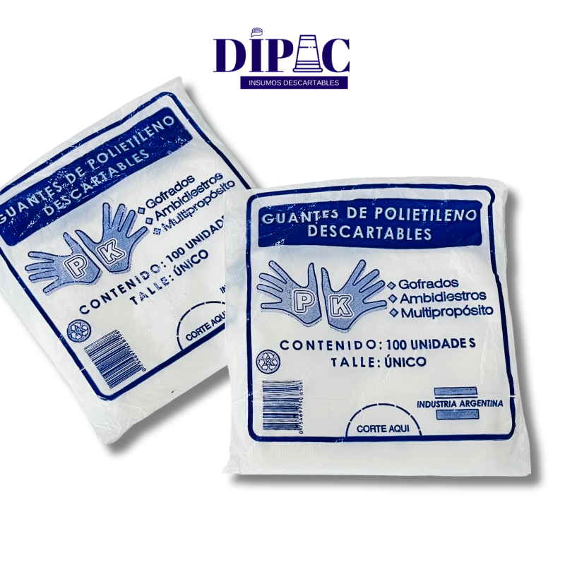 Guantes de Polietileno Transparentes x 100u