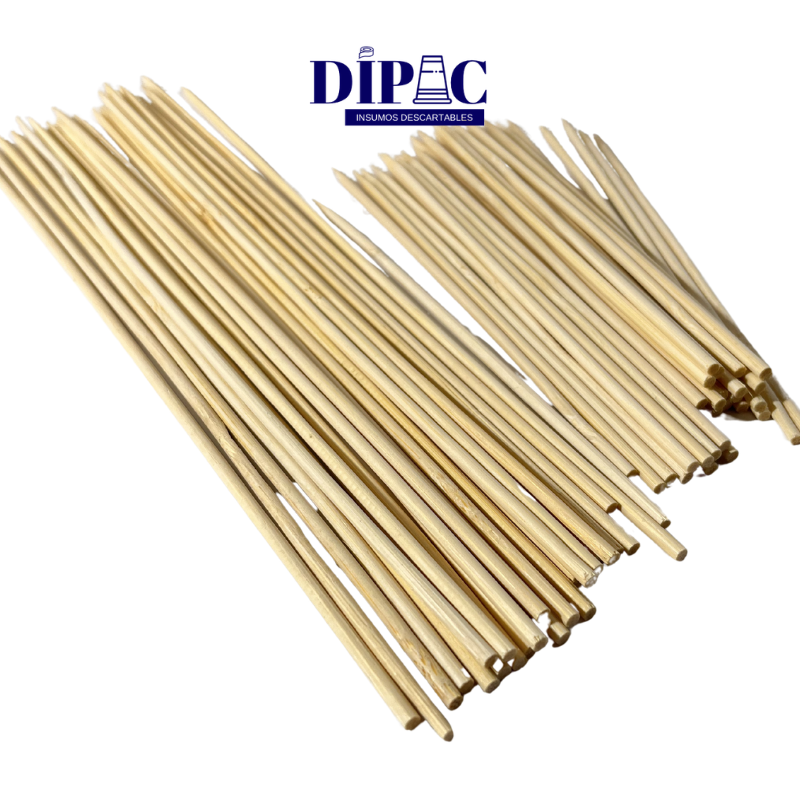 Palitos de Madera para Brochette 15cm x 0,3mm x 90u
