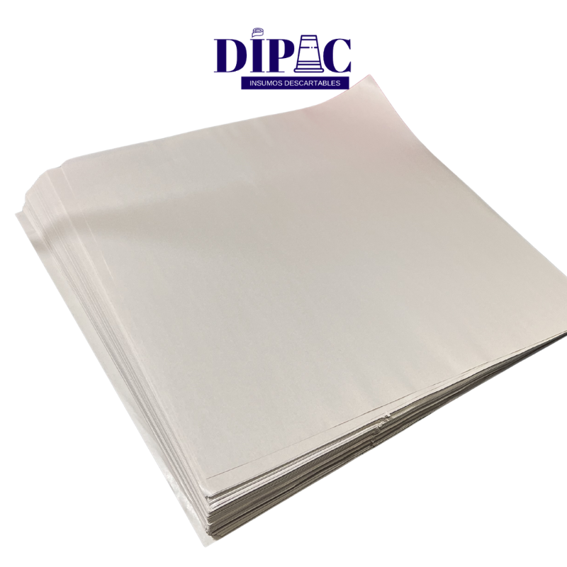 Papel Satinado 33x33cm para Fondo de Pizza x 10Kg