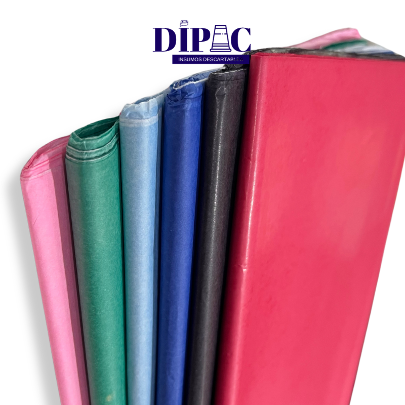 Papel Seda de Color Liso 50x70cm x 50u