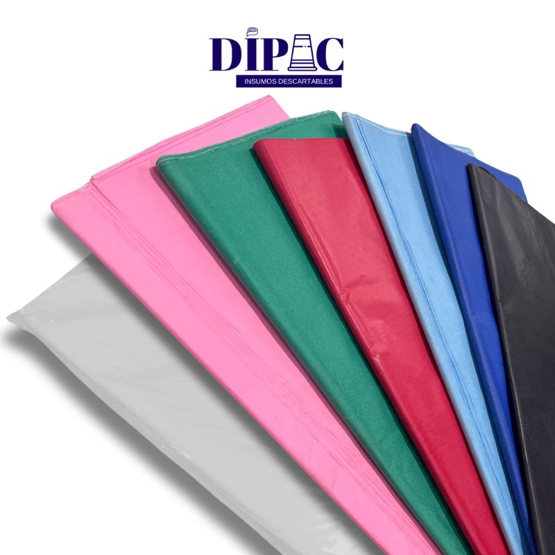 Papel Seda de Color Liso 50x70cm x 50u