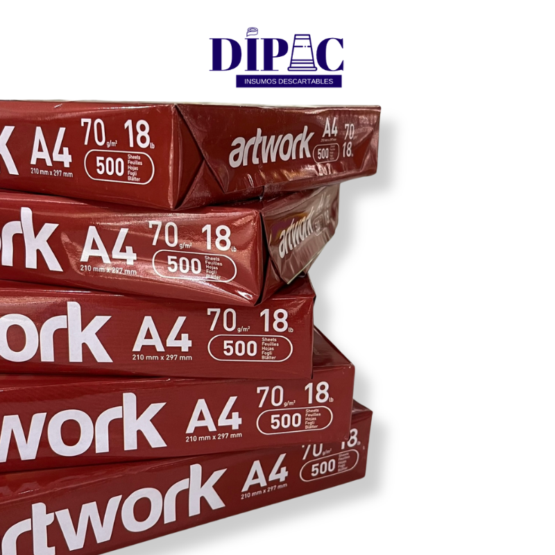 Resmas de papel A4 ARTWORK 70grs/m² x 500 Hojas