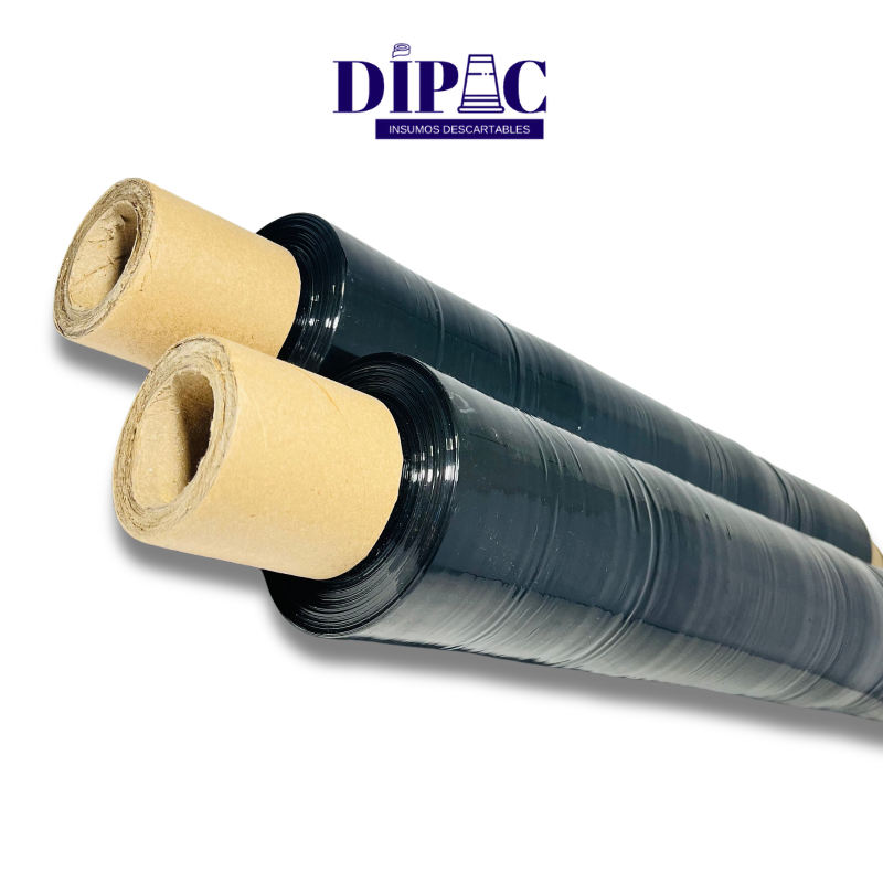 Rollos de Film Stretch Negro con Mango x 50cm x Kg
